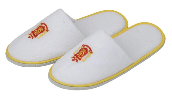 No Logo Terry Open Toe or Closed Toe Hotel Slipper