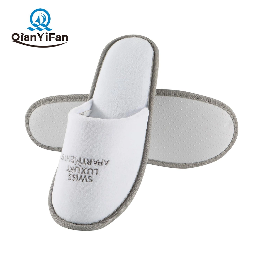 Personalized Eco Biodegradable Towel Terry Custom 5 Star Hotel Slippers