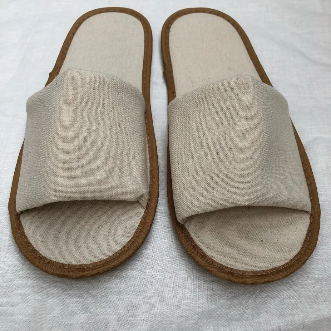 Eco Friendly Disposable Hotel Bedroom Open Toe Slippers