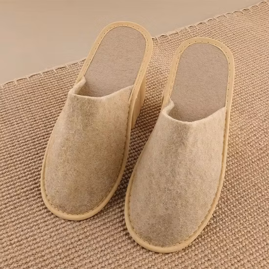 Zapatillas desechables de verano para invitados engrosadas de viaje a casa con malla de punta abierta transpirable medio paquete Hotel café al por mayor